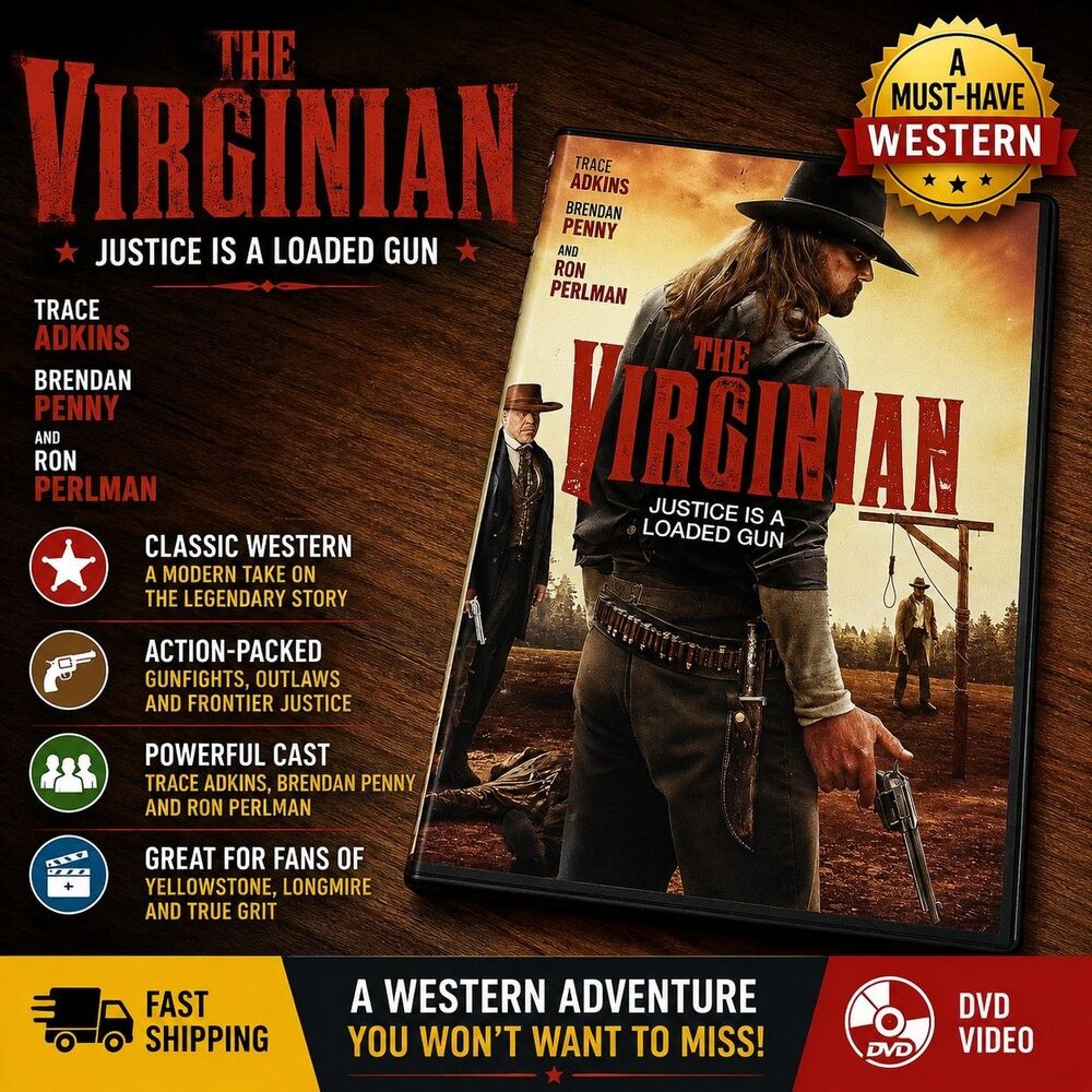 The Virginian DVD Trace Adkins Brendan Penny Ron Perlman Western Movie
